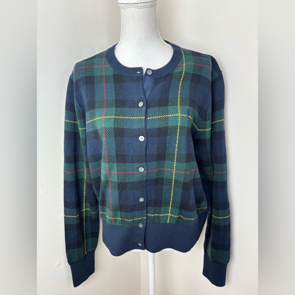 Polo Ralph Lauren Tartan Plaid Wool Cardigan Size XL - Picture 5 of 9